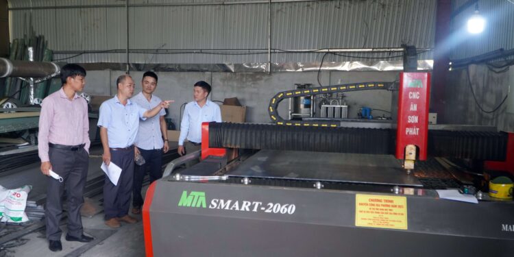 Hỗ trợ ứng dụng máy móc thiết bị tiên tiến trong sản xuất gia công cơ khí cho Công ty TNHH Ân Sơn Phát